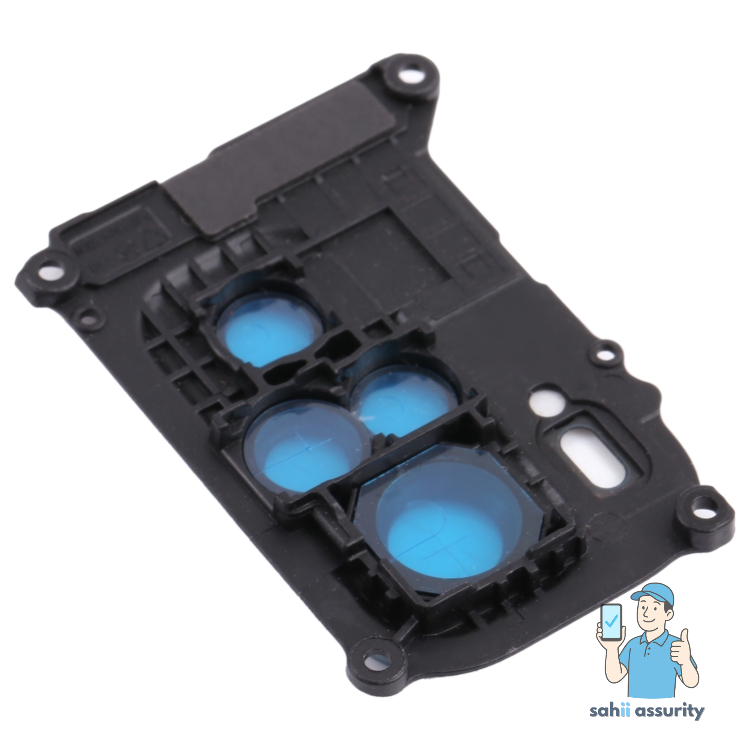 Camera Lens Glass with Frame for Xiaomi Redmi Note 10 Black thumbnail